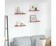 Sieninė lentyna 4 pcs Raudona 40 x 9 x 3 cm Apdirbta mediena