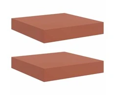 Sieninė lentyna 2 pcs Raudona 23 x 23,5 x 4 cm Apdirbta mediena