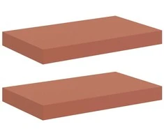 Sieninė lentyna 2 pcs Raudona 40 x 23,5 x 4 cm Apdirbta mediena