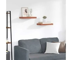 Sieninė lentyna 2 pcs Raudona 40 x 23,5 x 4 cm Apdirbta mediena