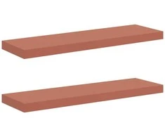 Sieninė lentyna 2 pcs Raudona 90 x 23,5 x 4 cm Apdirbta mediena
