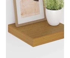 Sieninė lentyna 2 pcs Smėlio 23 x 23,5 x 4 cm Apdirbta mediena