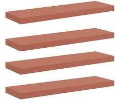 Sieninė lentyna 4 pcs Raudona 90 x 23,5 x 4 cm Apdirbta mediena