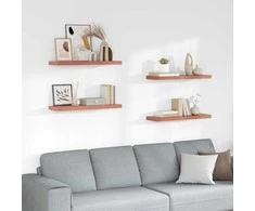 Sieninė lentyna 4 pcs Raudona 90 x 23,5 x 4 cm Apdirbta mediena