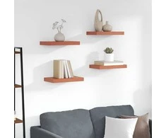 Sieninė lentyna 4 pcs Raudona 40 x 23,5 x 4 cm Apdirbta mediena