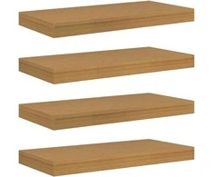 Sieninė lentyna Sieninis 4 pcs Smėlio 50 x 23,5 x 4 cm
