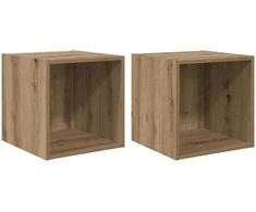 Sieninė spintelė 2 pcs Amatininkų ąžuolas 37 x 37 x 37 cm