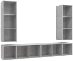 TV staliukas | Sieninis televizoriaus stovas | 4 pcs 37 x 37 x 107.5 cm
