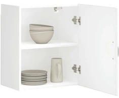 Sieninės virtuvės spintelės 2vnt "Kalmar" Baltas Engineered Wood