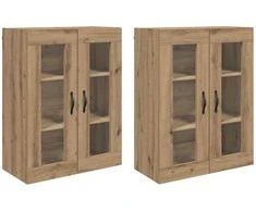 Sieniniai baldai 2 pcs Amatininkų ąžuolas 69,5 x 34 x 90 cm