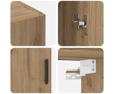 Prie sienos montuojama spinta 2 pcs Amatininkų ąžuolas