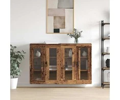 Sieniniai spintelės 2 pcs Sena mediena 69,5 x 34 x 90 cm