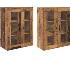 Sieniniai baldai 2 pcs Senovinis medis 69,5 x 34 x 90 cm