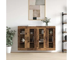 Sieniniai spintelės 2 vnt. Sena mediena 69,5 x 34 x 90 cm