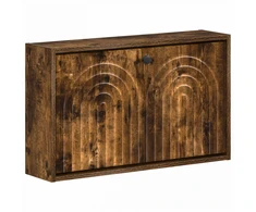 Sieninis batų kabinetas ALKMAAR 71 x 17 x 43 cm Dūminio ąžuolo