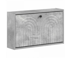 Sieninis batų kabinetas ALKMAAR 71 x 17 x 43 cm Betono pilka