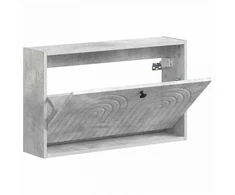 Sieninis batų kabinetas ALKMAAR 71 x 17 x 43 cm Betono pilka