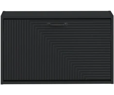 Sieninis batų kabinetas HAARLEM 71 x 17 x 43 cm Juoda