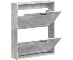 Sieninis batų kabinetas UTRECHT 71 x 17 x 86 cm Betono pilka