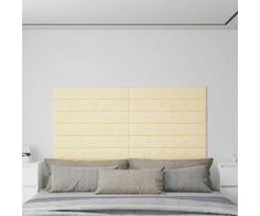 Sieninis galvūgalis 12 pcs Kreminė 90 x 15 cm Dirbtinė oda