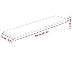 Sieninis galvūgalis 12 vnt. 60 x 15 cm Mėlyna audinys