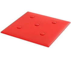 Sieninis galvūgalis 12 pcs Raudona 30 x 30 cm Dirbtinė oda