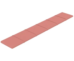 Sieninis galvūgalis 12 pcs Rožinė 90 x 15 cm Aksomas