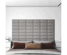Sieninis galvūgalis 12 pcs Šviesiai pilka 30 x 15 cm audinys