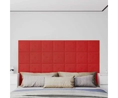 Sieninis galvūgalis 12 pcs Vyno raudona 30 x 30 cm Dirbtinė oda