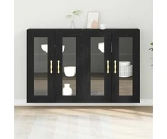 Sieniniai baldai 2 pcs Juodas ąžuolas 69,5 x 34 x 90 cm
