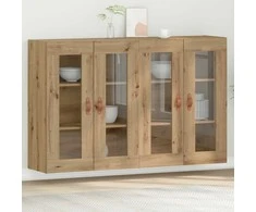 Sieniniai baldai 2 pcs Amatininkų ąžuolas 69,5 x 34 x 90 cm