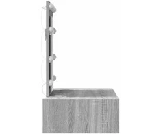 Makiažo stalas Pilka 60 x 40 x 70 cm Apdirbta mediena