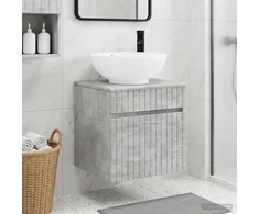 Sieninis kriauklės vanitas Betono pilka 49 x 44,5 x 66,5 cm