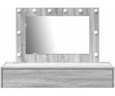Makiažo stalas Pilka 100 x 40 x 70 cm Apdirbta mediena