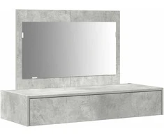 Makiažo stalas Pilka 100 x 40 x 70 cm Apdirbta mediena