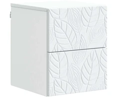 Sieninis naktinis staliukas 2 pcs Balta 34,5 x 33 x 40 cm