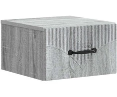 Sieninis naktinis staliukas 2 pcs Pilka sonoma ąžuolo