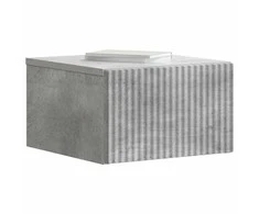 Sieninis naktinis staliukas Betono pilka 33 x 34,5 x 20 cm