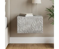 Sieninis naktinis staliukas Betono pilka 49 x 34,5 x 20 cm