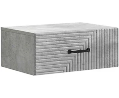 Sieninis naktinis staliukas Betono pilka 49 x 34,5 x 20 cm