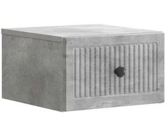 Sieninis naktinis staliukas Betono pilka 33 x 34,5 x 20 cm