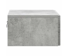 Sieninis naktinis staliukas Betono pilka 49 x 34,5 x 20 cm