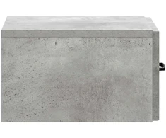 Sieninis naktinis staliukas Betono pilka 34,5 x 33 x 20 cm
