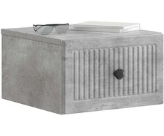 Sieninis naktinis staliukas Betono pilka 33 x 34,5 x 20 cm