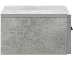 Sieninis naktinis staliukas Betono pilka 49 x 34,5 x 20 cm