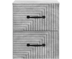 Sieninis naktinis staliukas Betono pilka 34,5 x 33 x 40 cm