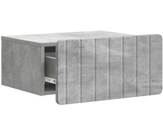 Sieninis naktinis staliukas Betono pilka 49 x 34,5 x 24 cm
