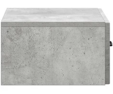 Sieninis naktinis staliukas Betono pilka 49 x 34,5 x 20 cm