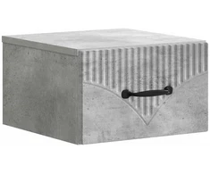 Sieninis naktinis staliukas Betono pilka 34,5 x 33 x 20 cm