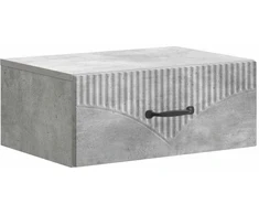 Sieninis naktinis staliukas Betono pilka 49 x 34,5 x 20 cm